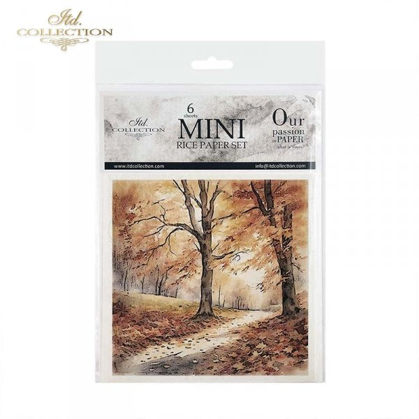 Decoupage Rice Paper Mini Set - Autumn Scenes II