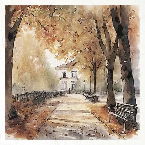 Decoupage Rice Paper Mini Set - Autumn Scenes II