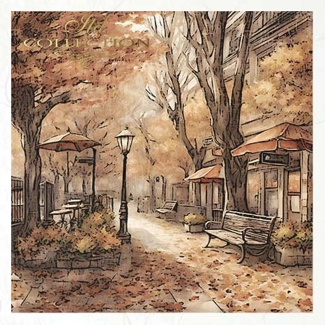 Decoupage Rice Paper Mini Set - Autumn Scenes II
