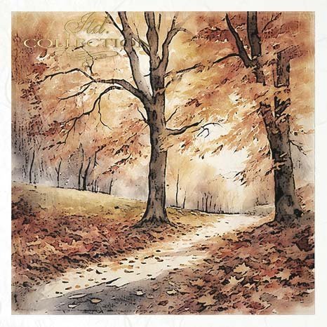Decoupage Rice Paper Mini Set - Autumn Scenes II