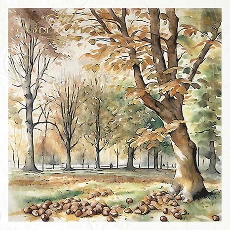 Decoupage Rice Paper Mini Set - Autumn Scenes II