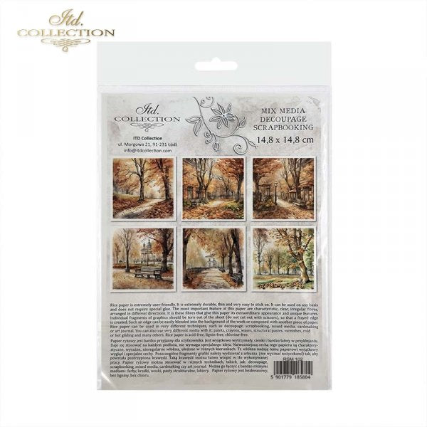 Decoupage Rice Paper Mini Set - Autumn Scenes II