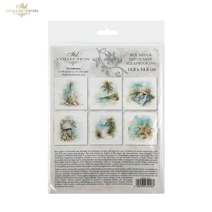 Decoupage Rice Paper Mini Set - Beach