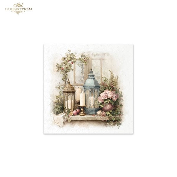 Decoupage Rice Paper Mini Set - Botanical Flowers