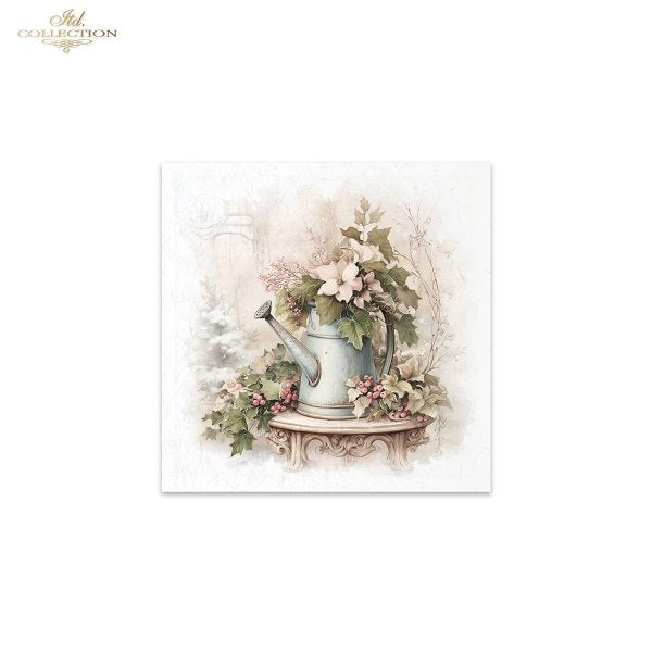 Decoupage Rice Paper Mini Set - Botanical Flowers