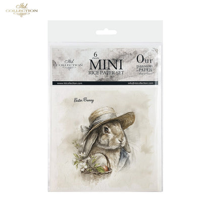 Decoupage Rice Paper Mini Set - Bunnies Gardening