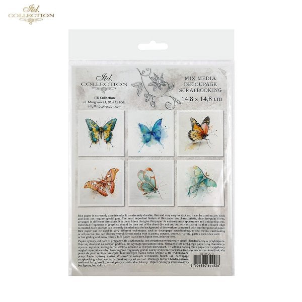 Decoupage Rice Paper Mini Set - Butterflies