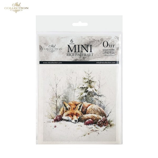 Decoupage Rice Paper Mini Set - Christmas, Animals