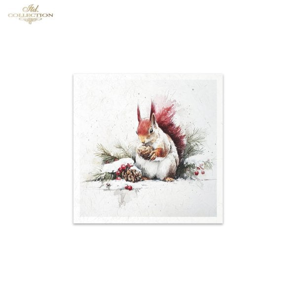 Decoupage Rice Paper Mini Set - Christmas, Animals
