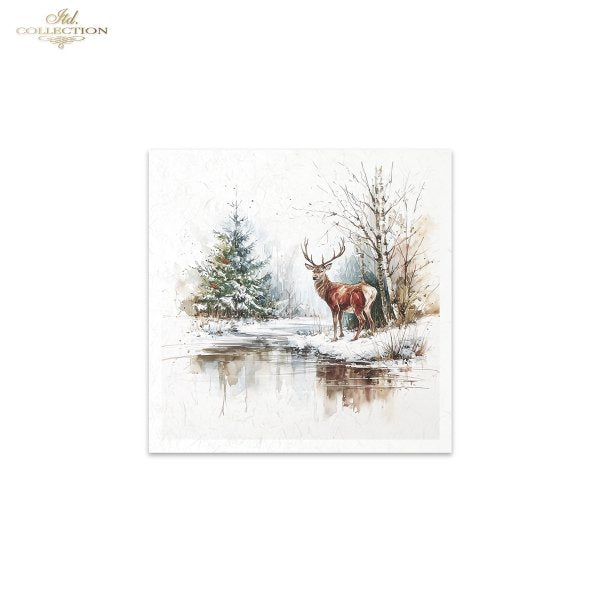 Decoupage Rice Paper Mini Set - Christmas, Animals