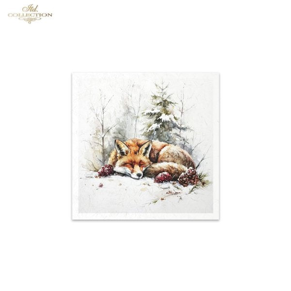 Decoupage Rice Paper Mini Set - Christmas, Animals
