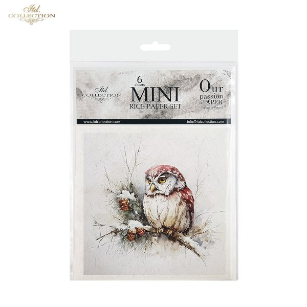 Decoupage Rice Paper Mini Set - Christmas, Animals II