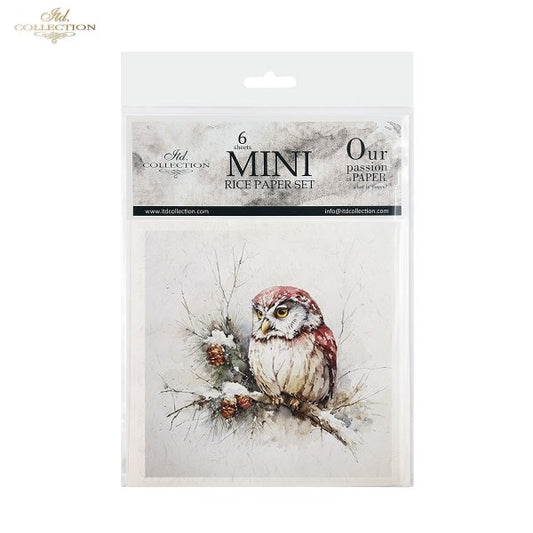 Decoupage Rice Paper Mini Set - Christmas, Animals II