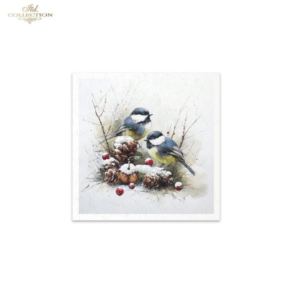 Decoupage Rice Paper Mini Set - Christmas, Animals II