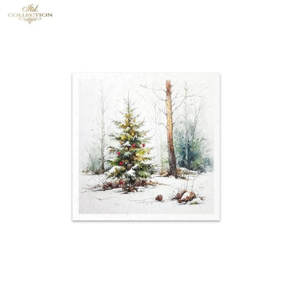 Decoupage Rice Paper Mini Set - Christmas, Animals II