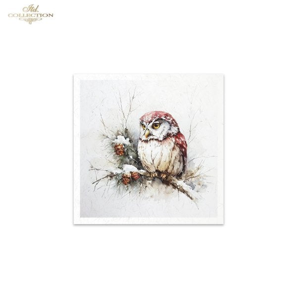 Decoupage Rice Paper Mini Set - Christmas, Animals II