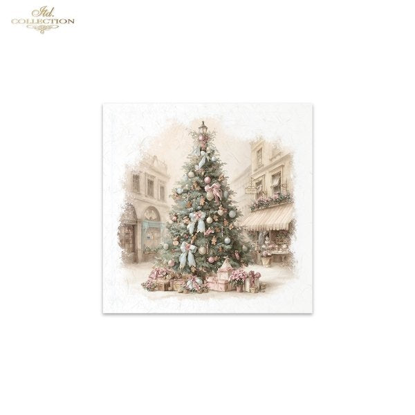Decoupage Rice Paper Mini Set - Christmas, Bakery
