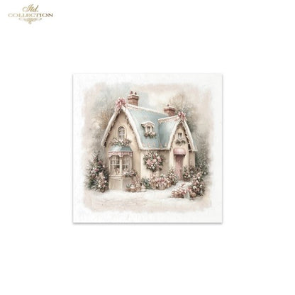 Decoupage Rice Paper Mini Set - Christmas, Bakery
