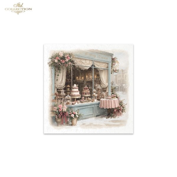 Decoupage Rice Paper Mini Set - Christmas, Bakery