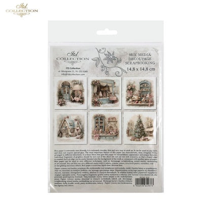 Decoupage Rice Paper Mini Set - Christmas, Bakery