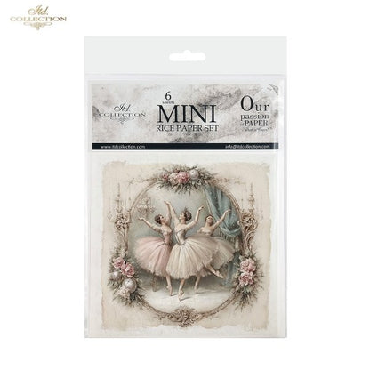 Decoupage Rice Paper Mini Set - Christmas Ballerina