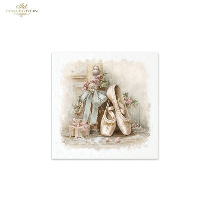 Decoupage Rice Paper Mini Set - Christmas Ballerina