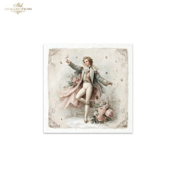 Decoupage Rice Paper Mini Set - Christmas Ballet