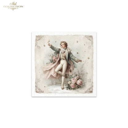 Decoupage Rice Paper Mini Set - Christmas Ballet