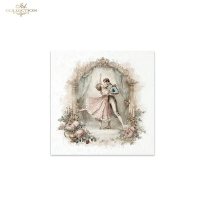 Decoupage Rice Paper Mini Set - Christmas Ballet