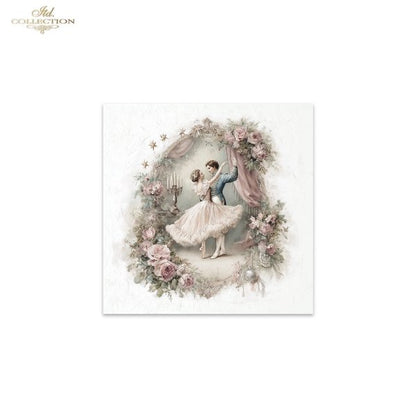 Decoupage Rice Paper Mini Set - Christmas Ballet