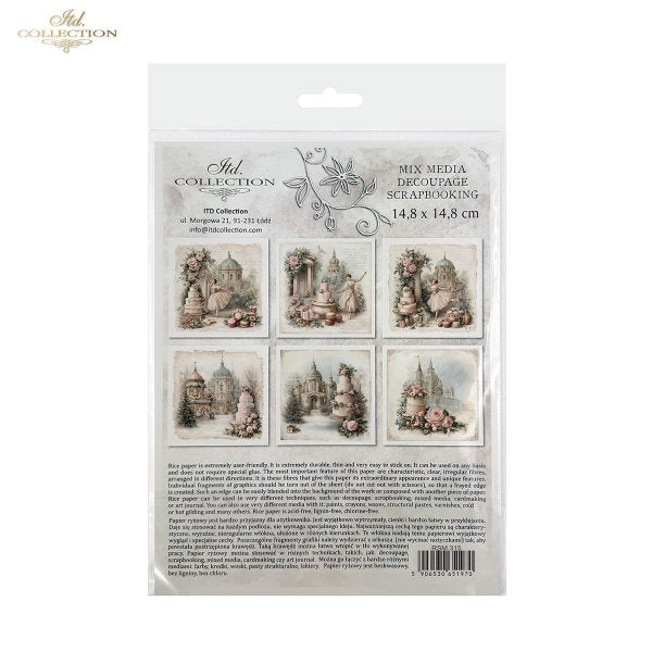 Decoupage Rice Paper Mini Set - Christmas, Ballet and Sweets
