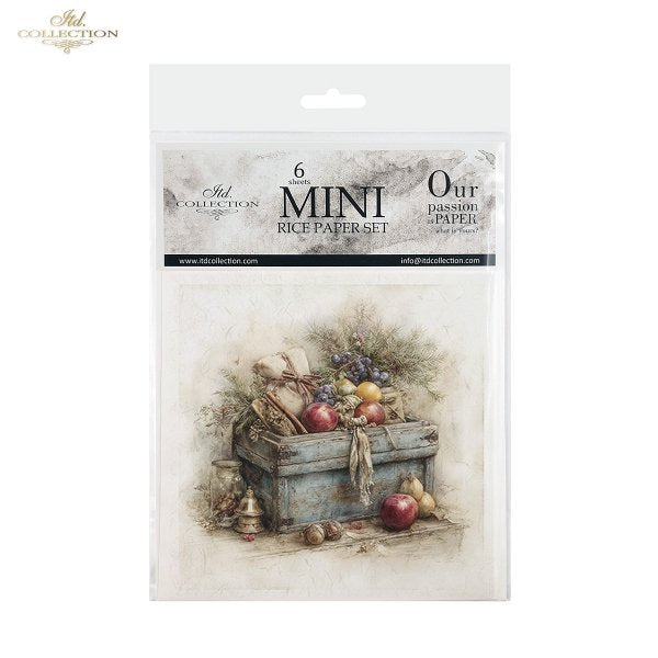 Decoupage Rice Paper Mini Set - Christmas, Baskets