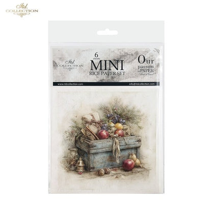 Decoupage Rice Paper Mini Set - Christmas, Baskets
