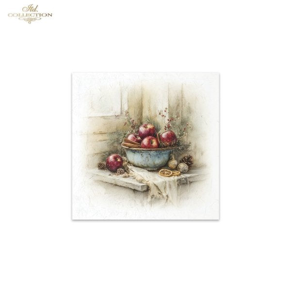 Decoupage Rice Paper Mini Set - Christmas, Baskets
