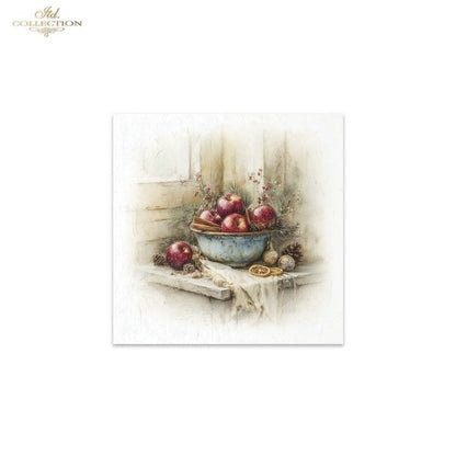 Decoupage Rice Paper Mini Set - Christmas, Baskets