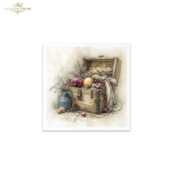 Decoupage Rice Paper Mini Set - Christmas, Baskets