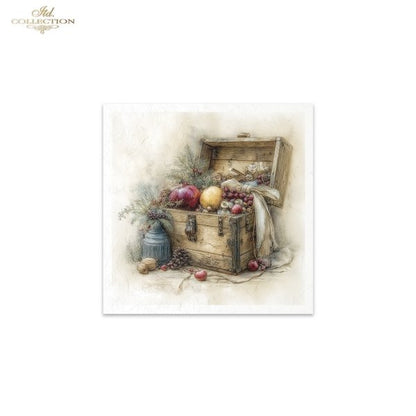 Decoupage Rice Paper Mini Set - Christmas, Baskets