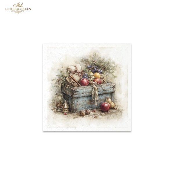 Decoupage Rice Paper Mini Set - Christmas, Baskets