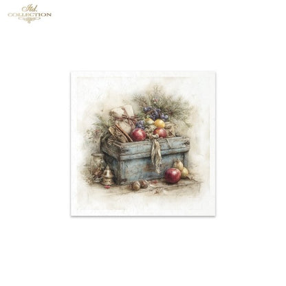Decoupage Rice Paper Mini Set - Christmas, Baskets
