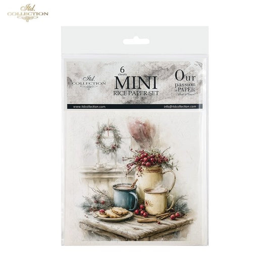 Decoupage Rice Paper Mini Set - Christmas, Baskets II