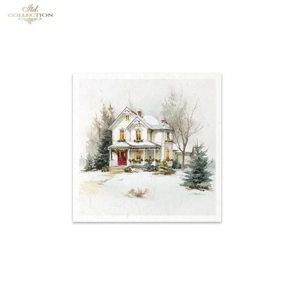 Decoupage Rice Paper Mini Set - Christmas, Countryside