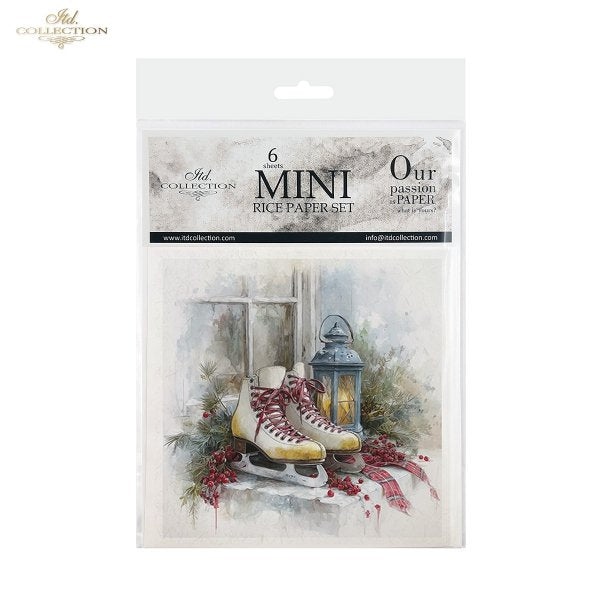 Decoupage Rice Paper Mini Set - Christmas, Decorations