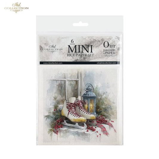 Decoupage Rice Paper Mini Set - Christmas, Decorations