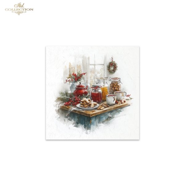 Decoupage Rice Paper Mini Set - Christmas, Decorations