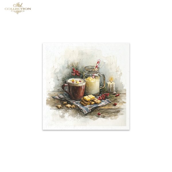Decoupage Rice Paper Mini Set - Christmas, Decorations