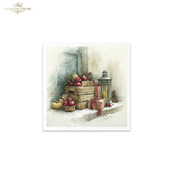 Decoupage Rice Paper Mini Set - Christmas, Decorations