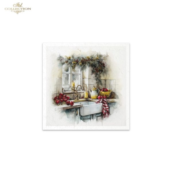 Decoupage Rice Paper Mini Set - Christmas, Decorations