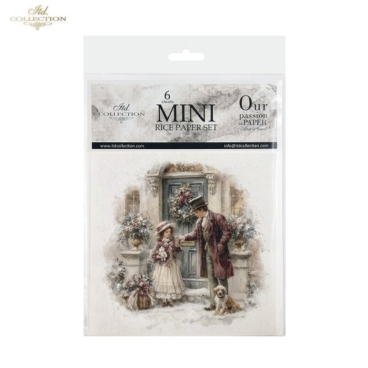 Decoupage Rice Paper Mini Set - Christmas, Family