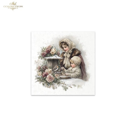 Decoupage Rice Paper Mini Set - Christmas, Family