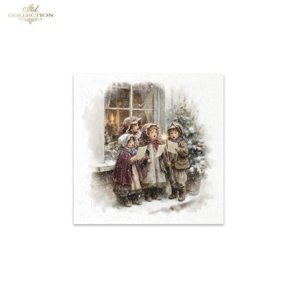 Decoupage Rice Paper Mini Set - Christmas, Family